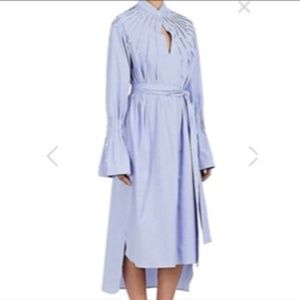 TEIJA Pleated Cotton Belted Women’s Shirtdress